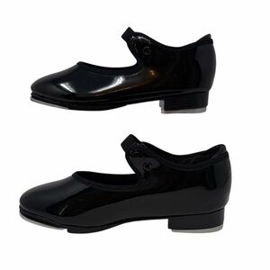 Capezio Black Patent Mary Jane Dance/Tap Shoes Girls Size 11